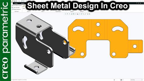 creo sheet metal|creo parametric sheet metal tutorial.